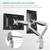 Dual computer monitor desktop swivel mount 12 thumbnail