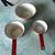 Vintage Red & White Unmarked Enamelware Saucepans & Bowl 1 thumbnail