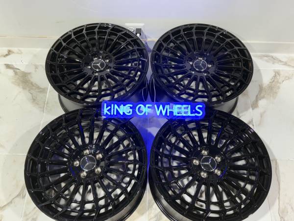 20" Rims Fit Mercedes Benz S Class  5x112 Wheels 20x8.5/9.5 36/43 offs 1