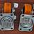 Heavy-duty Set of 4 Orange Caster Wheels 1 thumbnail