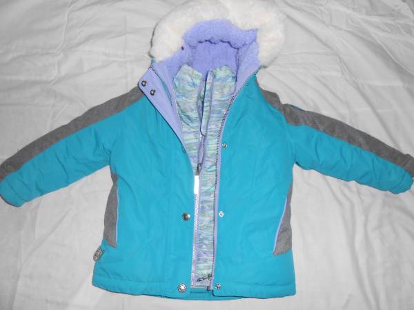 Girls winter coat size 4/5 two coats into one 1