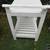 White Plastic trolley Garden Tray Table on Wheels 5 thumbnail
