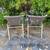 Mid Century Modern Aluminum and Weaved Stackable Arm Chairs - Great Shape 3 thumbnail