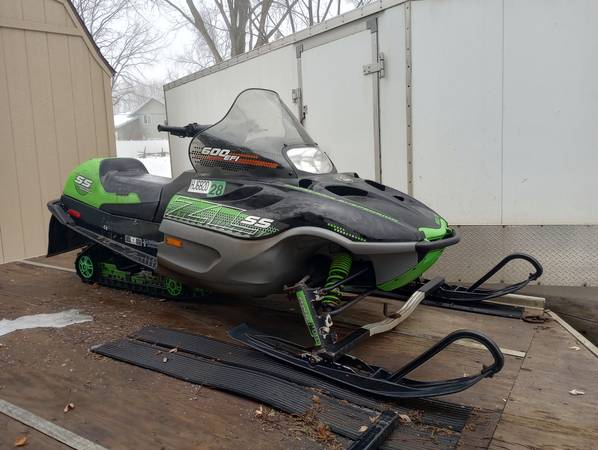 Snowmobile and Trailer 1