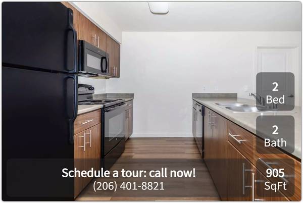 $1,875 / 2br - 905ft2 - Come see this charming 2 Bed, 2 Bath today! Washer/dryer included! (Shoreline)63808130913283120