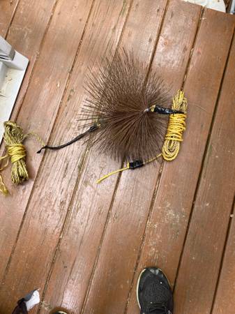 12” Square Chimney Cleaning Brush 1