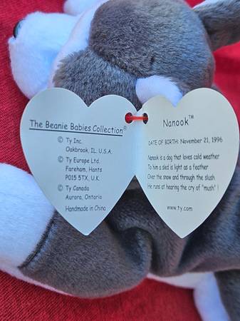 1996 TY Beanie Baby NANOOK el Husky nuevo con etiquetas - $10 (Tacoma)63439418059905124