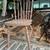 
Vintage Round Dining Table + 4 Chairs (Project Set) – $65 (Le Center area 4 thumbnail