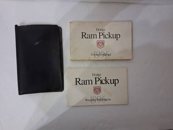 1996 Dodge Ram Truck Owners Manual 1