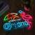 NEW Neon LED Light Beach Umbrella Flamingo Beer Windows Wall Decor Bar 3 thumbnail