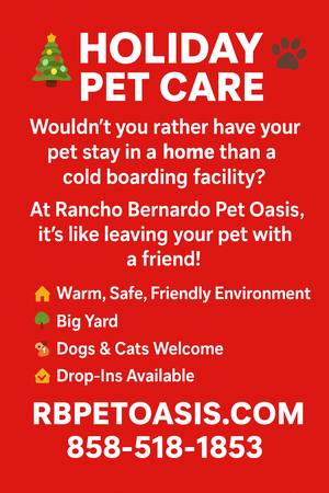 Need help with your pet during the Holidays?? 1