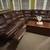 Brown leather couch 3 thumbnail