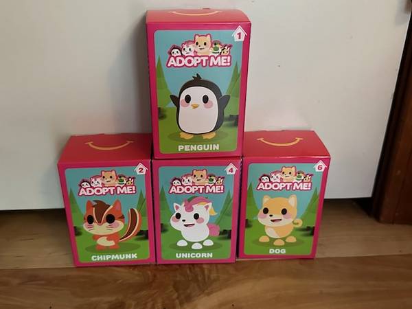 (7) New McDonalds Happy Meal Toy Adopt Me - $10 (Brier/Lynnwood)63438306733443122