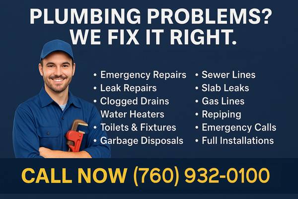➡️PLUMBER  -  Done Right  -  Fair Rates  -  No Runaround 1