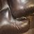 Dark brown genuine Leather couch with electric recline 6 thumbnail