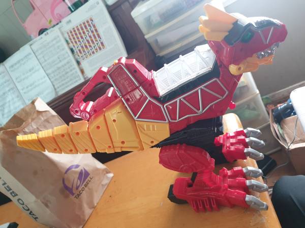Bandai Power Ranger Dino Charge Megazord Red T-Rex Dinosaur 1