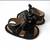 Baby girl black leather sandals with bow 4 thumbnail