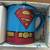 DC COMICS SUPERMAN & BATMAN GLITTER LOGO CERAMIC MUG SET COFFEE, TEA, 9 thumbnail