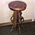 Antique Kansas Saloon Solid Oak Barstool 3 thumbnail