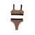 Women’s Swim Suit - 2 Piece Bikini - Brown & Black - Size Medium - NEW 2 thumbnail