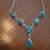 Necklace Southwestern Malachite and Sterling Silver gem stone gorgeous 1 thumbnail