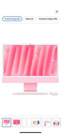 Apple iMac 24" M4 Late 2024 Pink Brand New Rare Color 1