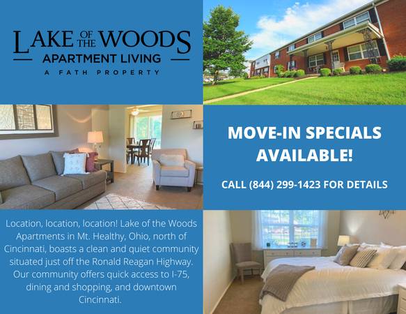 $1,120 / 1br - 631ft2 - 1 BR with balcony Apply today!!! $150 DEPOSIT!! (Mt. Healthy)63974469725698120