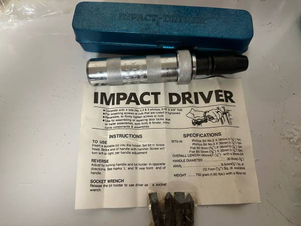 Impact driver 4 bit set 1