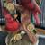 Vintage Ceramic Red Cardinals Figurine/Spinning Music Box 1 thumbnail