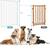 No Pawblems Free Standing Dog Gate with Door, 30'' Tall Foldable Dog Fence 6 thumbnail