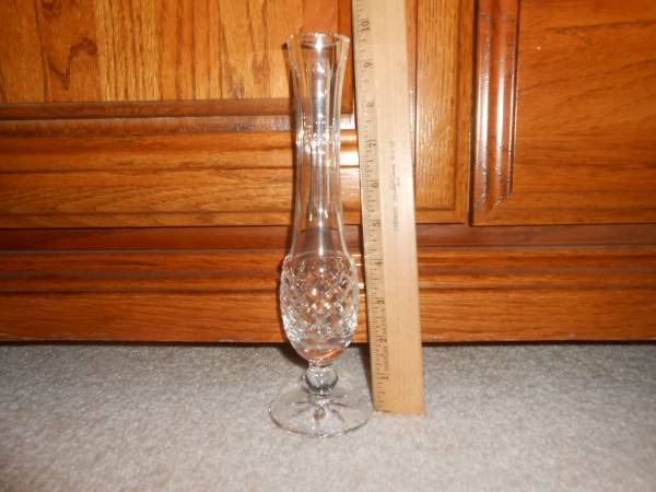 Waterford Crystal Lismore Pedistal Bud Vase, 9.5" 1