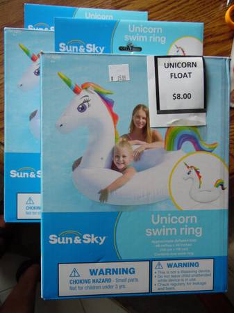 Unicorn Swim Ring--New in Box-Half Price-- 1