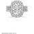 Engagement ring, CZ Oval Cushion 4.0 Ct. 14K Ring, by Birkat Elyon size 5 1/2 17 thumbnail
