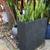 :) 2 Black Planters Metal and concrete composite including plants 5 thumbnail