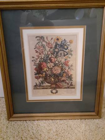 "June" flower of the month - framed 1