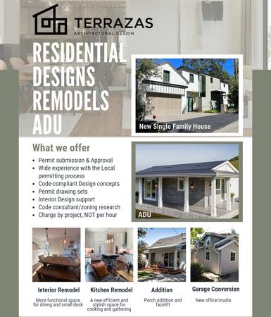 Architectural Design & Drafting – Home Additions, Remodels, ADUs 1