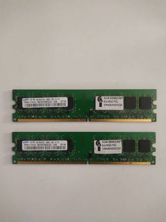 Samsung 1GB RAM Sticks For Sale (Set Of 2) 1