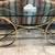 glass Console table gold frame 1 thumbnail