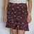 $398 NWT Veronica Beard Taras Floral Print Skirt Merlot Size 4 Ruffle 3 thumbnail