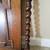 Large Antique Wood Mirror - Barley Twist details 2 thumbnail