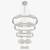 Everly Quin 47''x118'' 5 Layer Ring Silver Crystal Chandelier Dimmable 1 thumbnail