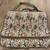 Vintage French West Indies Floral Tapestry Garment Bag 2 thumbnail