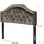 *Nice* Tufted Gray Velvet headboard Queen/full 2 thumbnail