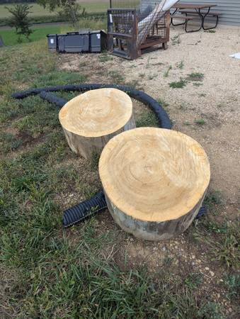 Cottonwood rounds for Hammerschlagen 1