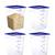 BRAND NEW..4 Pack Commercial Food Storage Containers Polycarbonate Square NSF 1 thumbnail