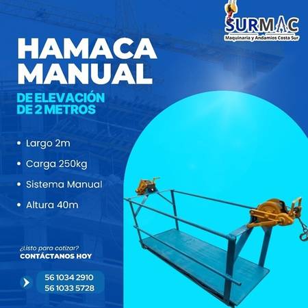 HAMACA MANUAL DE ELEVACIÓN DE 2 METROS 1