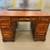 Vintage antique solid dark maple seven drawer desk 2 thumbnail