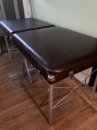 Foldable Portable Vintage Massage Table /Facial/ Lash /Spa wide bed, W 1