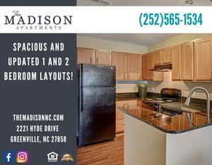 $1,330 / 1br - 986ft2 - Fall for More Space – Madison Apartments Available (Greenville)63932059235074120