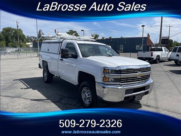 2017 Chevrolet 2500HD Reg cab 4WD work canopy, bed slide and more. - $21,87063613093543171123